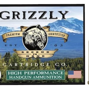 Grizzly Cartridge High Performance Handgun 38 Special +P Ammo 148 Grain Jacketed Hollow Point Box of 20