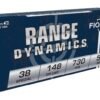 Fiocchi Shooting Dynamics 38 Special Ammo 148 Grain Wadcutter