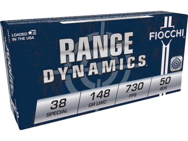 Fiocchi Shooting Dynamics 38 Special Ammo 148 Grain Wadcutter