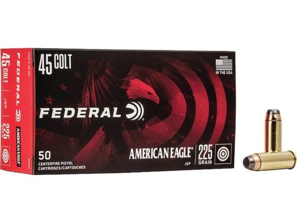 Federal American Eagle 45 Colt (Long Colt) Ammo 225 Grain Jacketed Soft Point