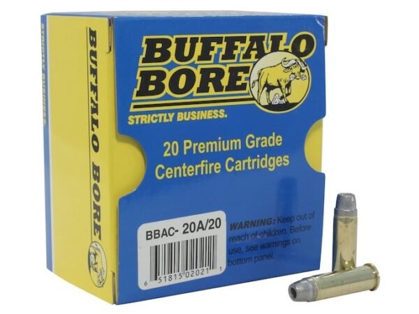 Buffalo Bore 38 Special +P Ammo 158 Grain Lead Hollow Point Box of 20