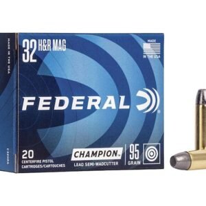 Federal Champion 32 H&R Magnum Ammo 95 Grain Semi-Wadcutter Box of 20