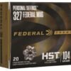 Federal Premium Personal Defense 327 Federal Magnum Ammo 104 Grain Federal HST Jacketed Hollow Point Box of 20