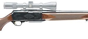 Browning BAR Safari Rifle 031001223, 25-06 Rem, 24″, Semi-Auto, Walnut Stock, Blue Finish, No Sights