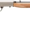 Browning SA-22 Rifle 021022102, 22 Long Rifle, 19 3/8″, Semi-Auto, AAA Maple Stock, Satin Nickel Finish