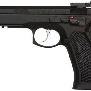 CZ 75 Shadow Target II Semi-Auto Pistol 91760, 9mm, 4.61 in, Black Rubber Grip, Black Finish, 18 Rd, Adjustable Sights