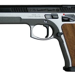 CZ 75 Tactical Sport TS Pistol 91171, 40 S&W, 5.4″, Wood Grip, Dual-Tone Finish, 12 Rd