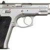 CZ 75B Semi-Auto Pistol 91128, 9mm, 4.7″, Black Grip, Stainless Finish, 15 Rd, 3 Dot Sights