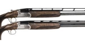 CZ All American Trap Over/Under Shotgun 06582, 12 Gauge, 32″, 3″ Chmbr, Turkish Walnut Stock, Stainless Steel Finish