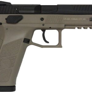 CZ P09 Semi-Auto Pistol 91630, 9mm, 4.53 in, Polymer Flat Dark Earth Grip, Black Finish, 19 Rd