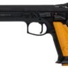 CZ-USA 75 Tactical Sport Pistol 01261, 9mm, 5.4″, Orange Aluminum Grips, Black Finish, 10 Rds