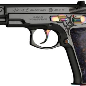 CZ-USA CZ75 40th Anniversary Edition Pistol 91144, 9mm, 4.6 in, Maple Grip, Blued Finish, 16 Rd