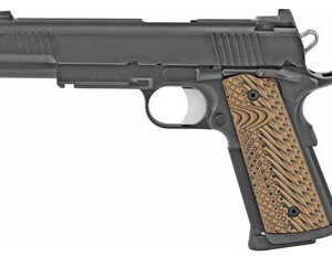 CZ-USA Dan Wesson 1911 Specialist Pistol 01801, 45 ACP, 5″, Brown VZ Operator II G10 Grips, Black Finish, 8 Rds
