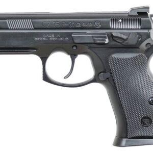 CZ-USA P-01 Omega Pistol 91229, 9mm, 3.8″, Black Rubber Grips, Black Finish, 14 Rds