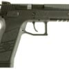 CZ-USA P-09 Pistol 91624, 9mm, 4.5″, Black Interchangeable Backstrap Grips, Black Finish, 19 Rds