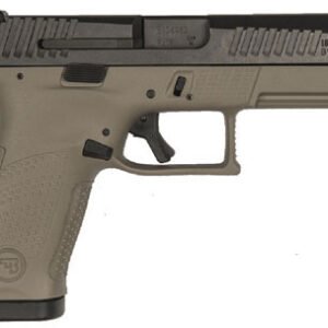 CZ-USA P10 C Pistol 91532, 9mm, 4″, Polymer Grips, FDE Finish, 15 Rds