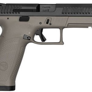 CZ-USA P10 F Pistol 91543, 9mm, 4.5″, Polymer Grips, FDE Finish, 19 Rds