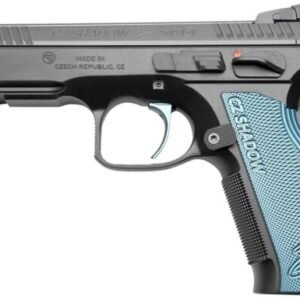 CZ-USA Shadow 2 Pistol 91039, 9mm Luger, 4.89in, Black Checkered Aluminum Grips, Black Polycoat Finish, 17 Rds