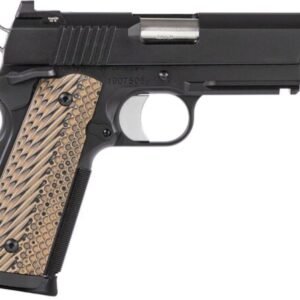 CZ-USA Specialist Commander Pistol 01795, 45 ACP, 4.25in, Black/Brown G10 Grips, Black Duty Finish, 8 Rds