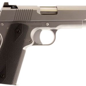 CZ-USA Valor Commander Pistol 01872, 45 ACP, 4.2 in, Black Grip, Stainless Finish, Tritium Night Sights, 9 Rd