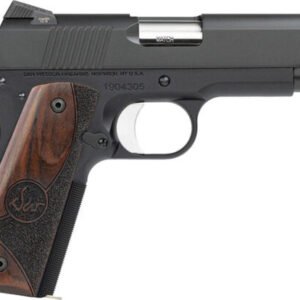 Dan Wesson Guardian Pistol 01828, 9mm, 4.25″, Bobtail Frame, Wood Grips, Black Duty Finish, 9 Rds