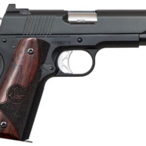 Dan Wesson Vigil Commander Pistol 01835, 9mm Luger, 4.25″, Wood Grips, Black Finish, 9 Rds
